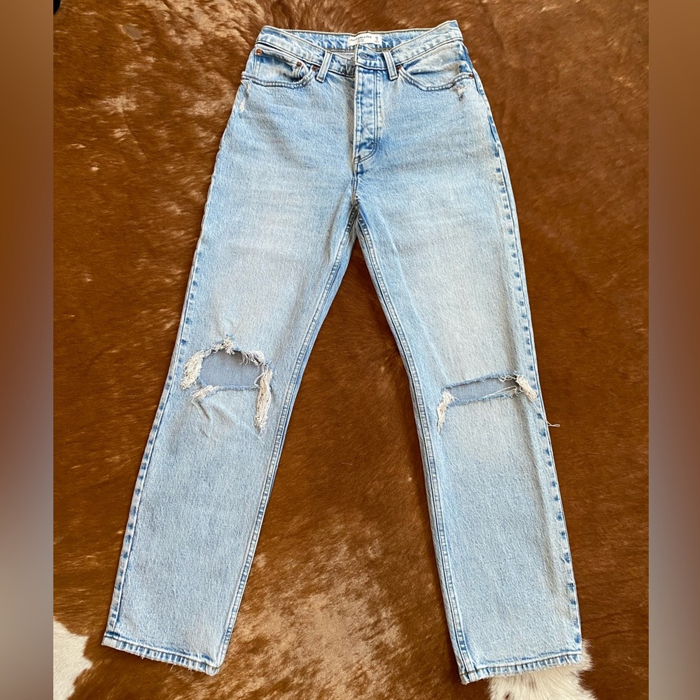 Abercrombie Ripped Dad Jeans